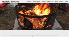 Desktop Screenshot of muskokafirepits.com